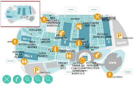 Plan interactif du Sommet